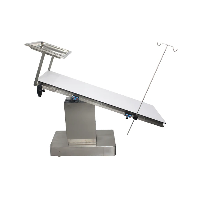 Pujia Factory Veterinary C-Arm Surgical Imaging Table 304 Stainless Steel Veterinary X Ray Instrument Table For Animal Clinic