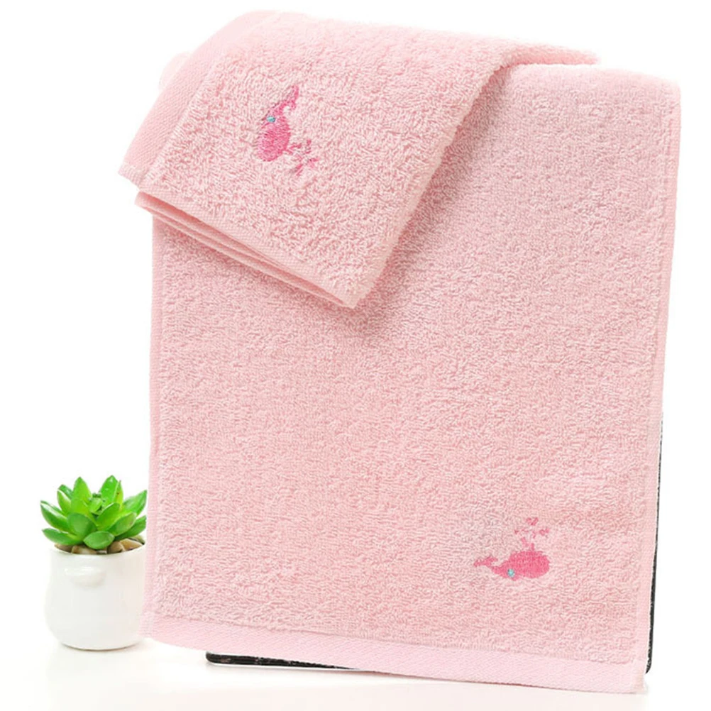 

3 Pcs Cartoon Towel Towels Washcloths Hand for Face Embroidered Embroideried Child