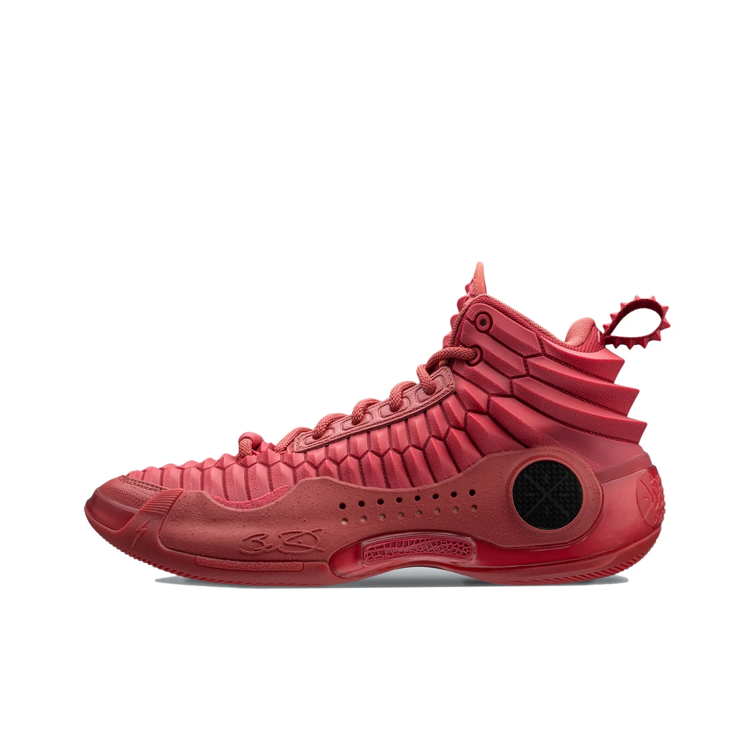 Li Ning WOW 10 Red Dragon Comfortable High top Basketball Shoes Men's Quartz Red ABAS075-5