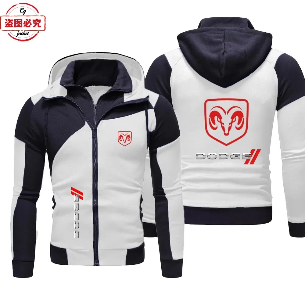 Dodge car logo jacket racing suit long-sleeved men's spring and autumn top hoodie hooded sweater casual Dodge group suit