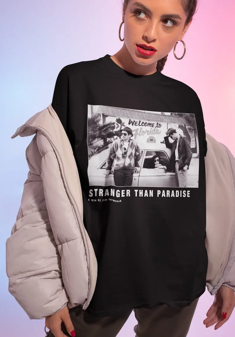 Stranger STORParadise Film T-Shirt, Unisexe, Jim Jarmusch Vintage Movie Tee shirt, Cult Classic Lover Gift, Retro 80s movie fas