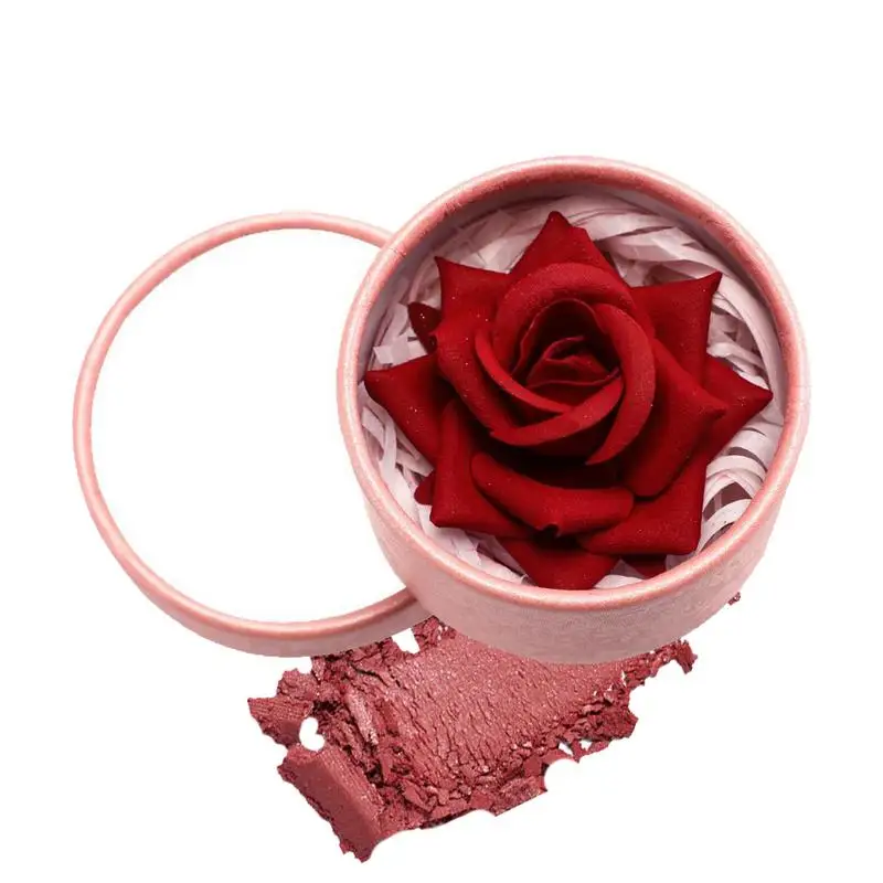 Fard a doppio sfumatura in polvere fine Fard rosa Tinta naturale opaca per guance Illumina il viso Rosso Contouring per il viso Cosmetici Fard in polvere