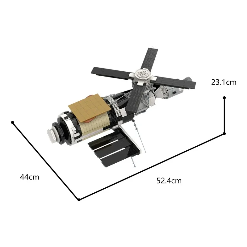 Décennie s de Construction de la Station Spatiale Skylab, Kit Saturn V, Fusée Satellite, Briques de Science Spatiale Militaire, Modèle de Jouet, Cadeau pour Enfant, Échelle 1:110