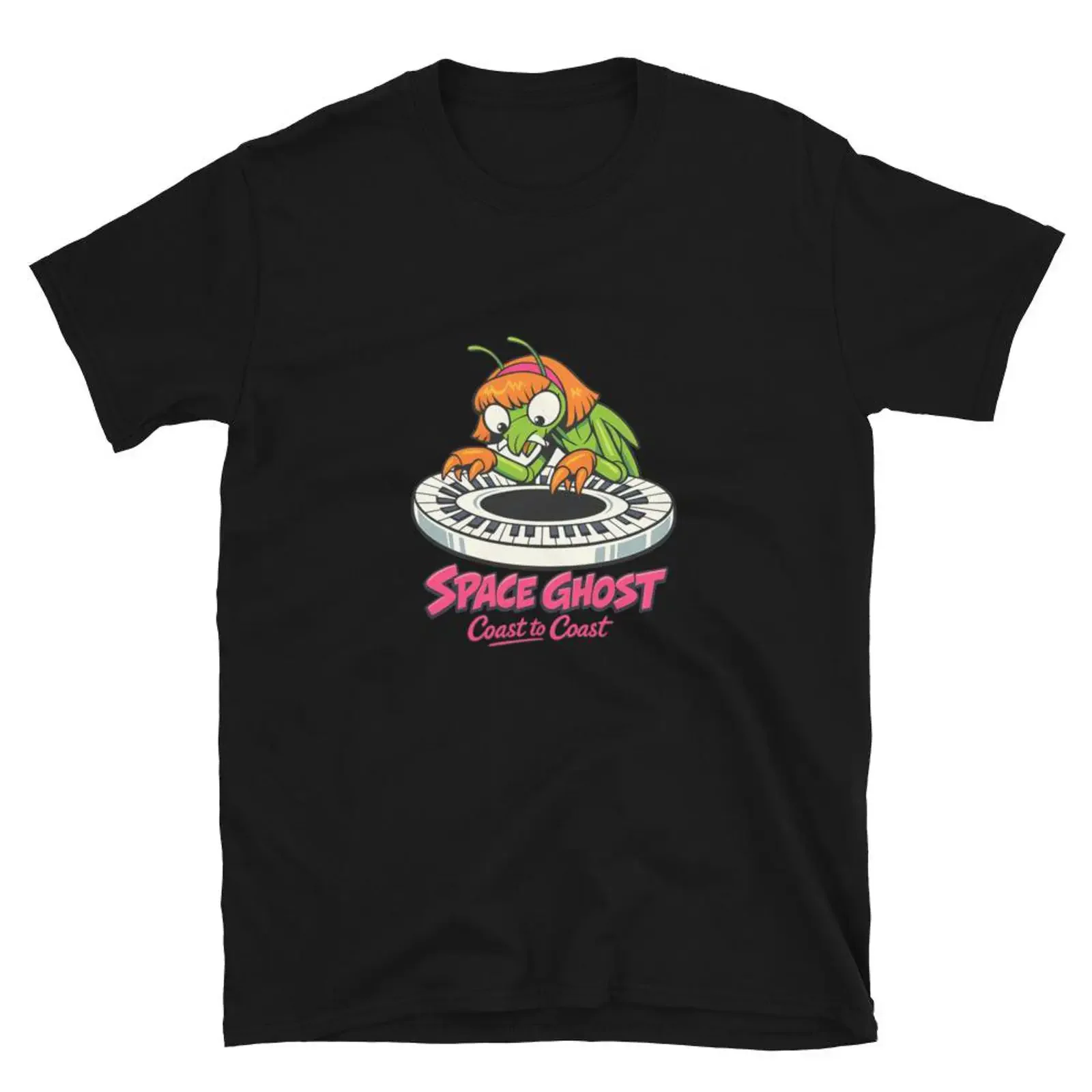 Vintage Space Phantom Cartoon Ghost Retro Cosmic Comedy T Shirt vintage Washed Soft Casual fashion Versatile Breathable
