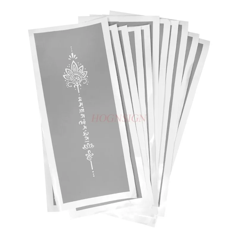 Tattoo template version with semi hollow fashionable spine long strip template large image spray painting tattoo