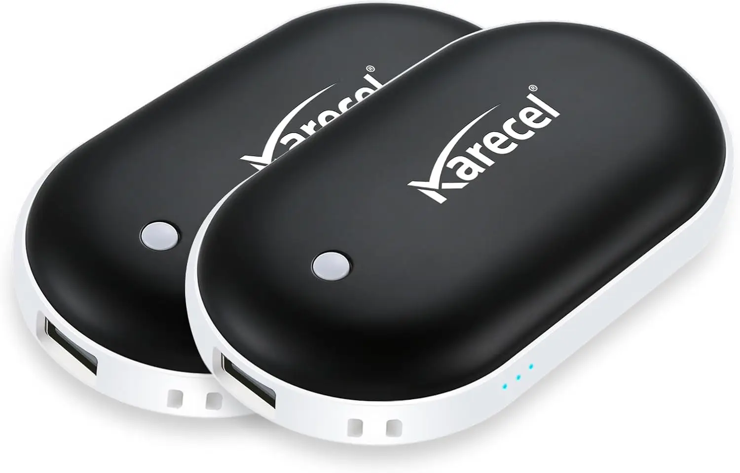 

Rechargeable Hand Warmers 2-Pack, 10400mAh Dual-Side Heating, Portable Camping Gift for Men