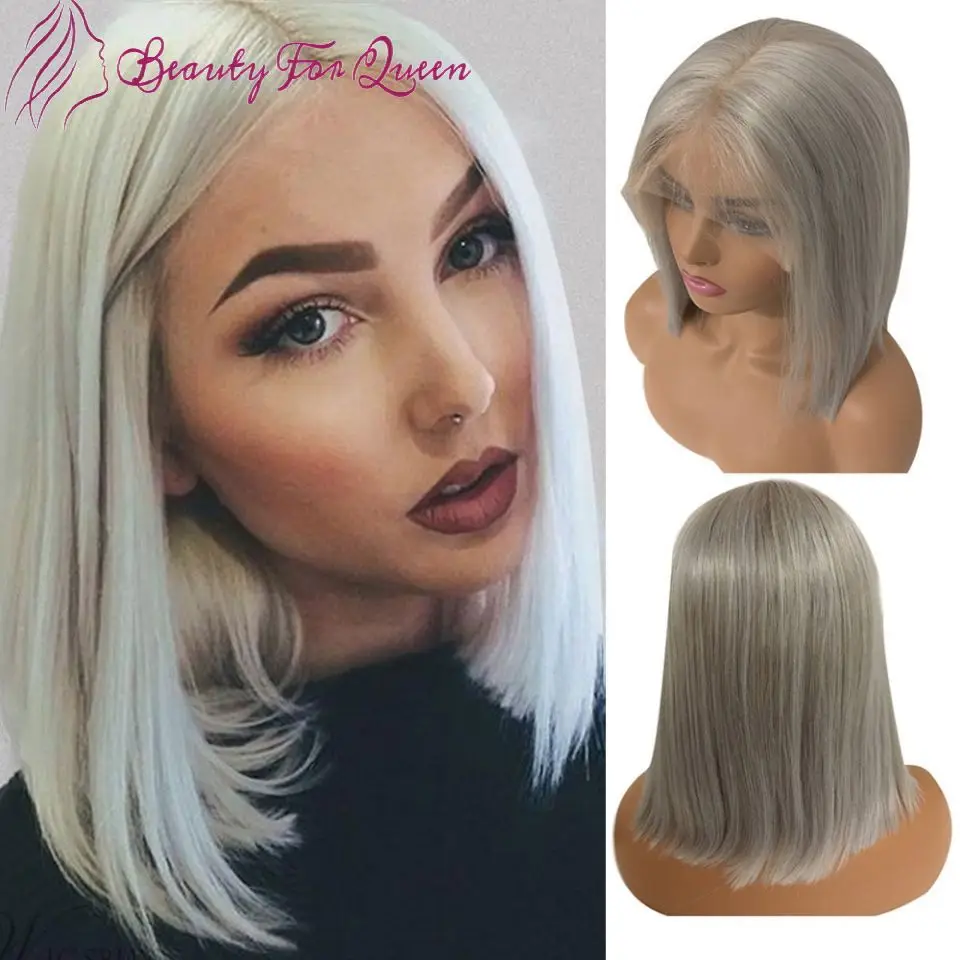 

HD 13x4 Transparent Lace Front Wig Colored Short Bob Wigs With Baby Hairs For Black Women Brazilian Remy Human Hair Pre Plucked