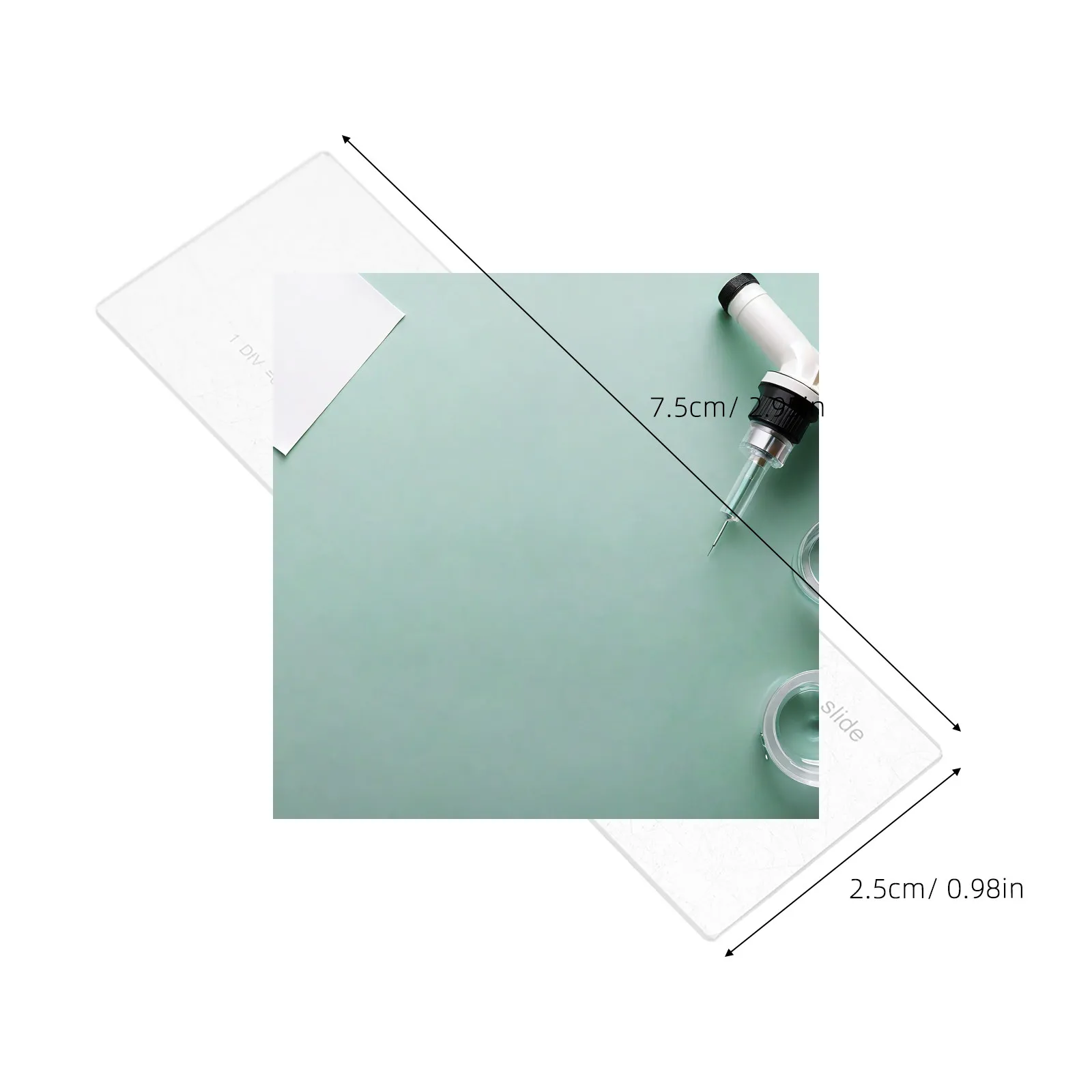 100 Divisions 0.01mm Microscope Calibration Slide Stage Micrometer 1Mm Scale Ruler for Digital Microscopes