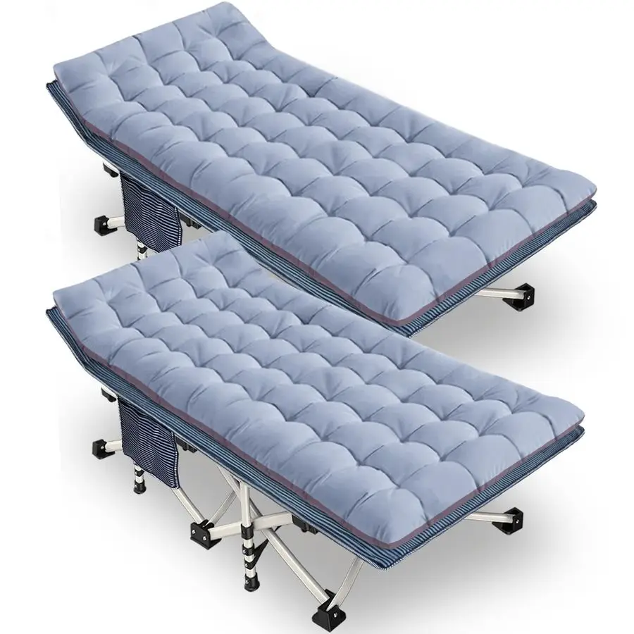 Pack Oversize Cot 79 L x 32 W x 18 H Camping Cot with Comfortable Mattress for Adults XXL Cots for Camping Bed Extra Large Fold