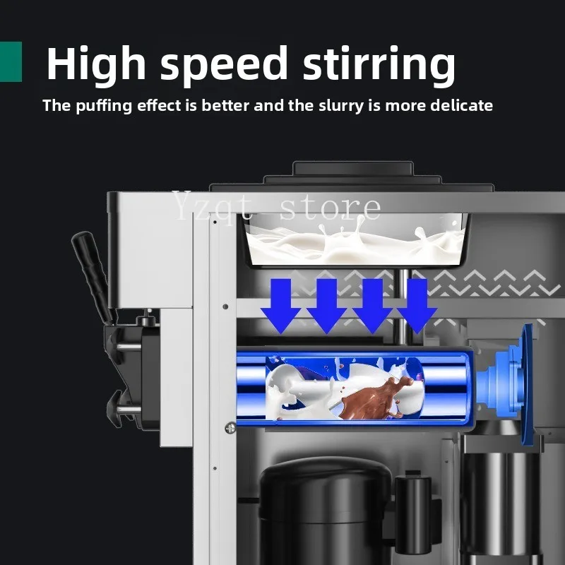Ice cream machine Commercial   Automatic vertical   Milk tea shop cone ice cream machine Soft