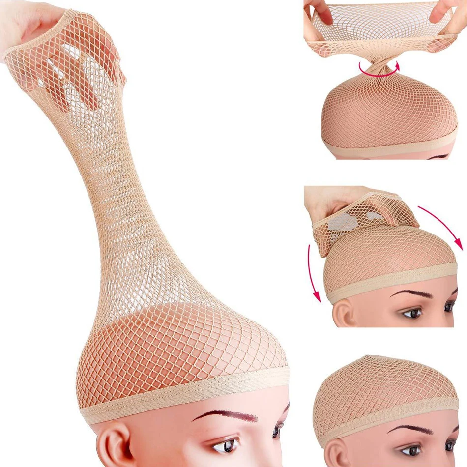 

High Quality Wig Cap Brown Stocking Cap To Christmas Cosplay Wig Caps Stocking Elastic Liner Mesh For Making Wigs