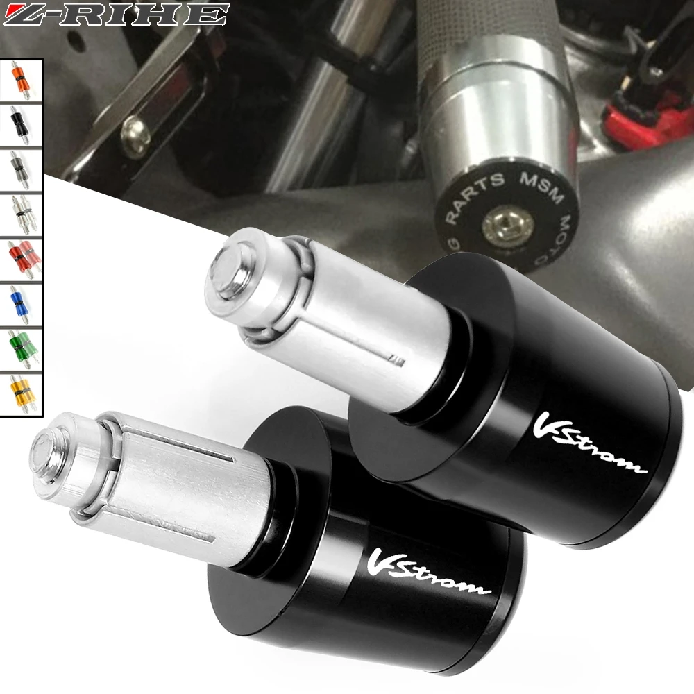 Motorcycle For Suzuki V-Strom DL650 DL1000 Vstorm DL 650 1000 Handle Grips Motorbike Handlebar Grips Ends Weights Grip Cap Plug