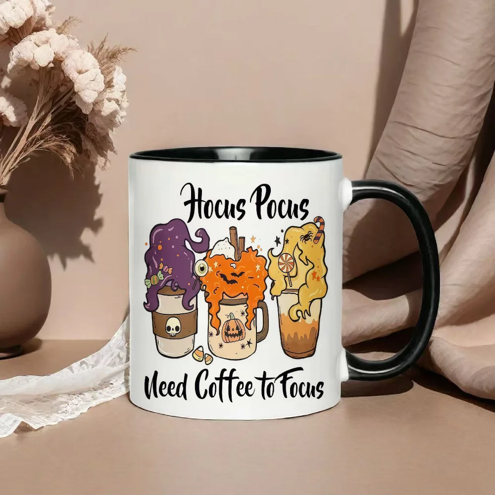 Cross-Border Halloween Themed Ceramic Mugs for Friends and Family Multicolored mug