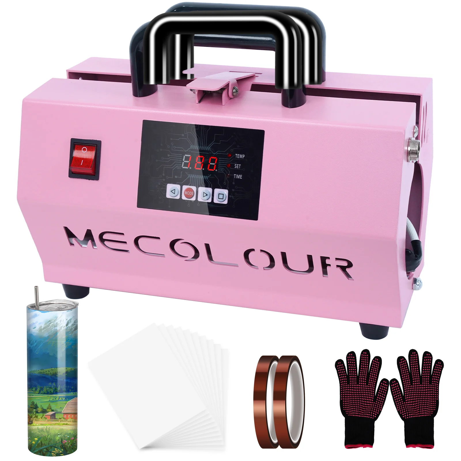 mecolour portable mug heat press machine 30oz mug printing machine