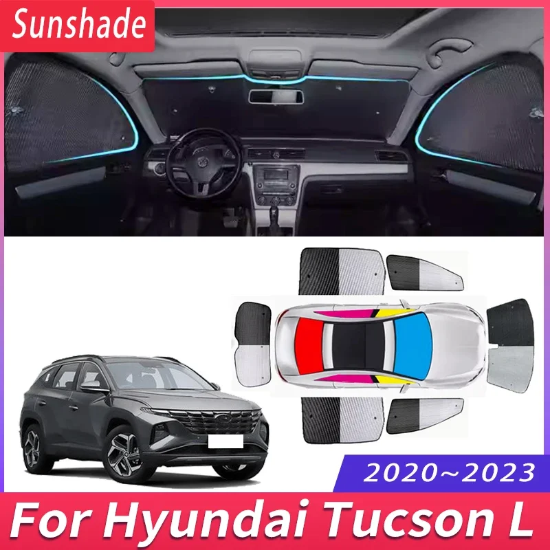 

Car Sunshade For Hyundai Tucson L NX4 2020~2023 2021 8X Heat Insulation Sun Protection Sunshade Windshield Visor Car Accessories