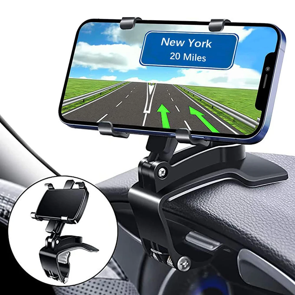 

Универсальный автомобильный держатель для телефона на 360° ° Держатель телефона на приборной панели Rotatio для смартфонов iPhone Samsung Huawei Xiaomi от 4 до 7 дюймов