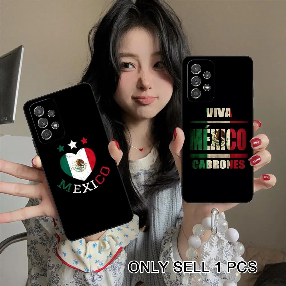 

Mexico Flag Phone Case for Samsung Galaxy A26 25 24 23 22 21 17 16 15 14 13 12 11 5G Soft TPU Shockproof Cover