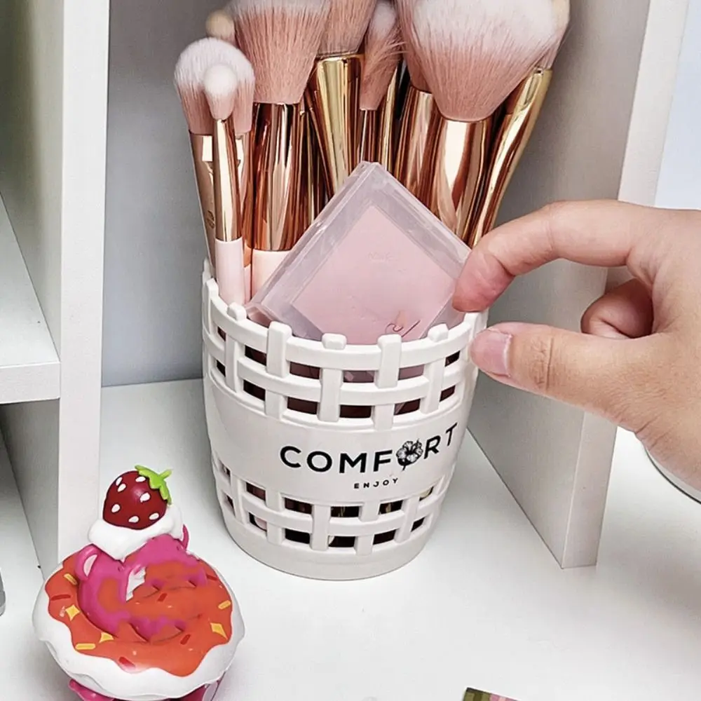 Cute Large Capacity Pen Holder Student Stationery Organizer Makeup Brush Holder Stationery Storage Tube Pen Insert