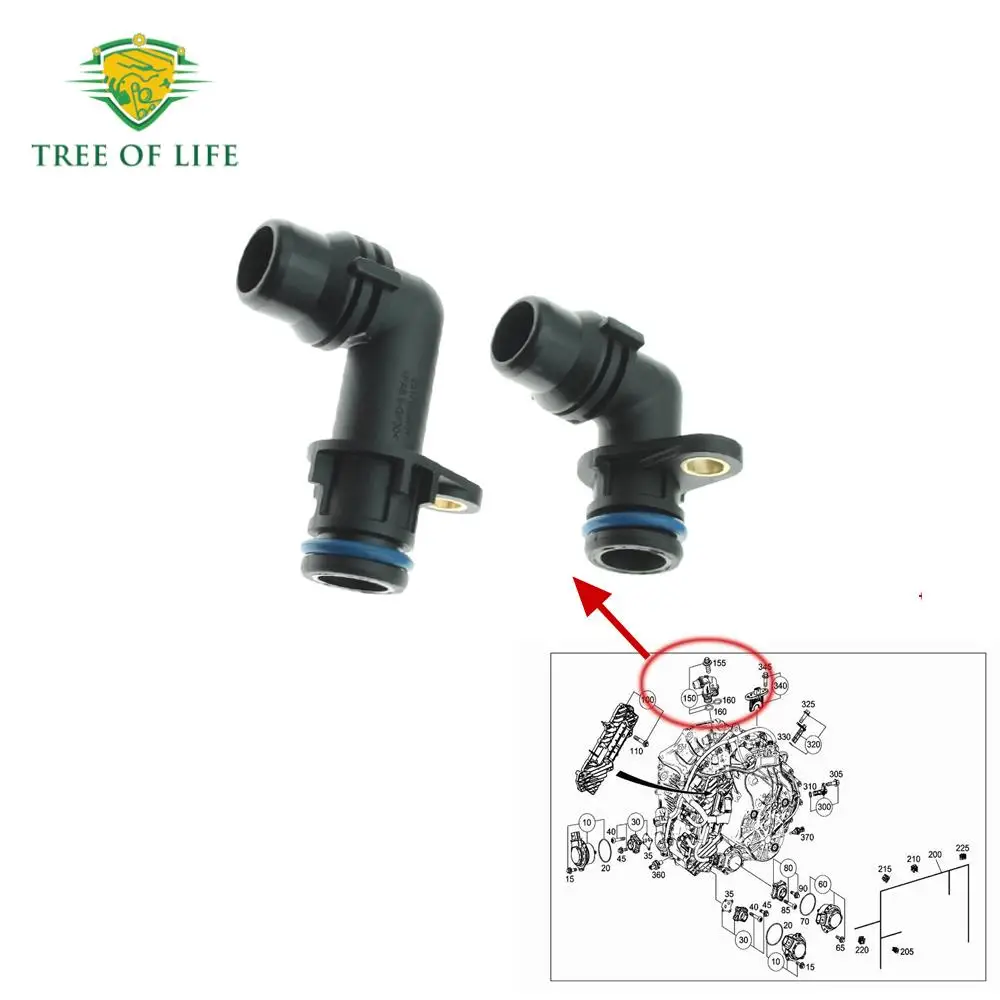 7002770300 1/2PCS Transmission Water Pipe Joint Hose For Mercedes-Benz CLA CLA 200 Petrol W177 A7002770300 2517805401 2517810601