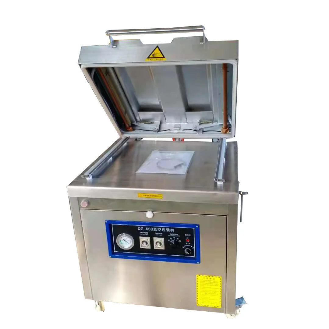 Máquina de envasado al vacío de una sola cámara 600 Máquina de sellado al vacío de pollo asado rentable
