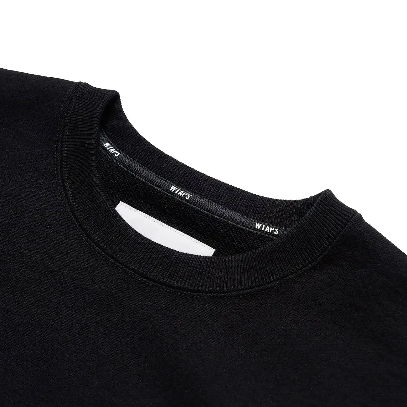 WTAPS Heavyweight Crewneck Sweatshirt Men Printed Loose Fit Casual Pullover Long Sleeve Japanese Streetwear Solid Color Top