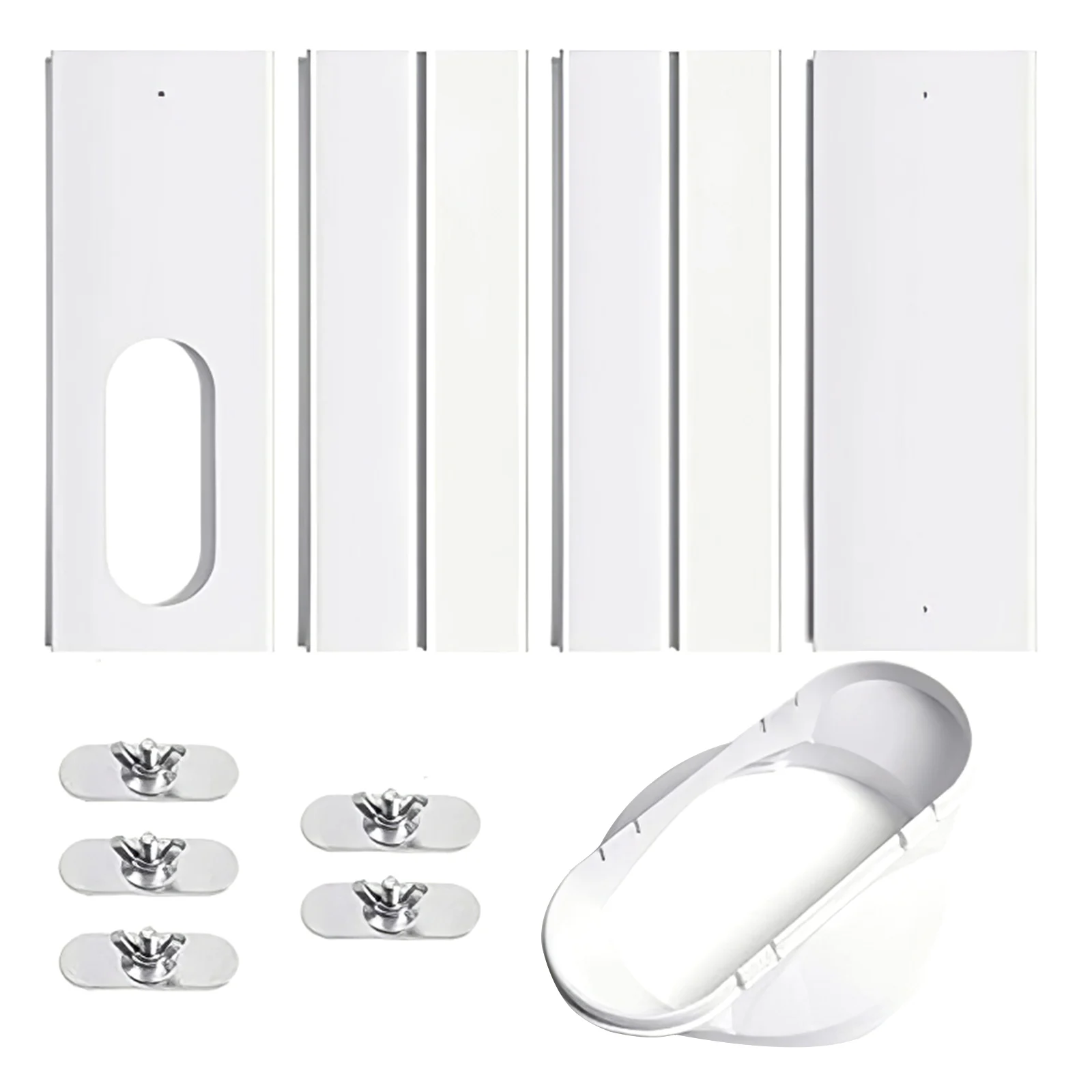 

Adjustable Portable Air Conditioner Window Kit Slide Plate Wind Shield Window Adaptor Connector Air Conditioning Accessories