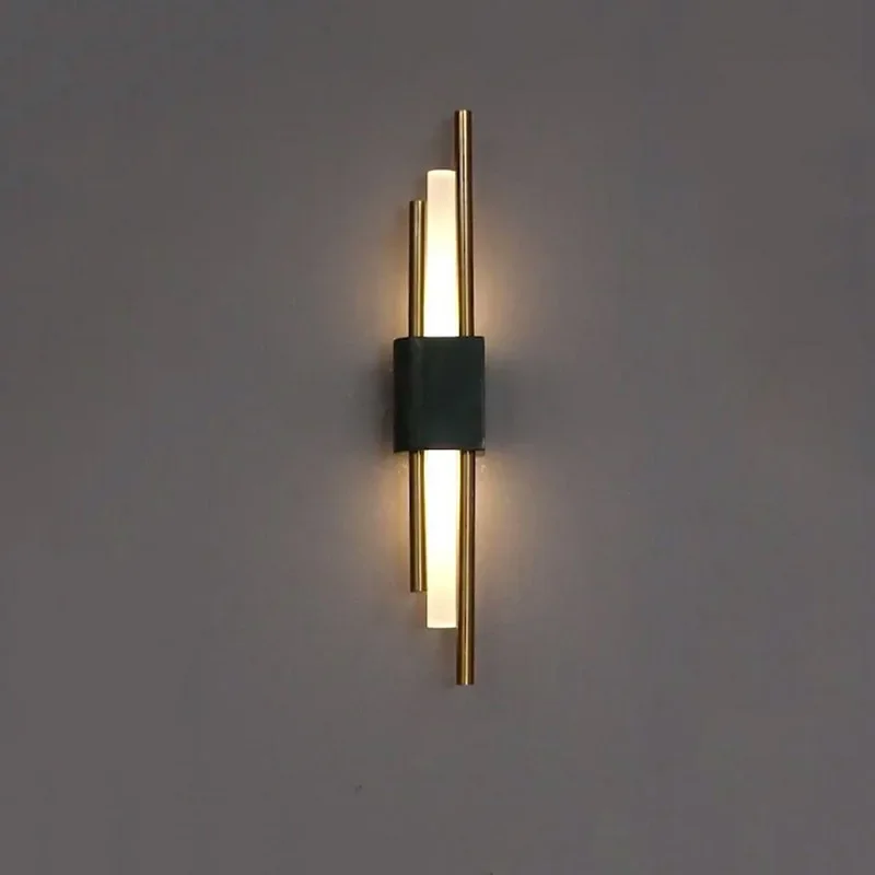 Nordic wall lamp Postmodern light luxury living room background wall hotel lobby aisle bedroom bedside simple marble
