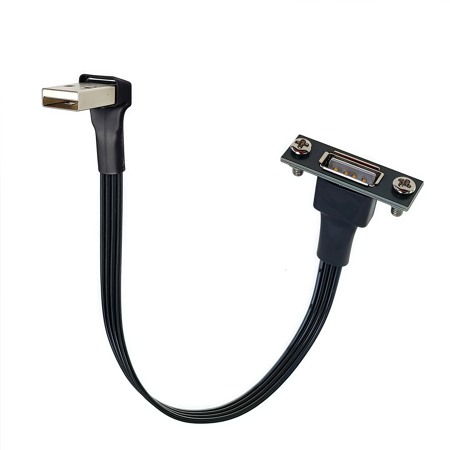 

USB 2.0 5CM-3M A Male to Female 90 Angled Extension Adaptor cable USB2.0 male to male/female right/left/down/up Black cable cord