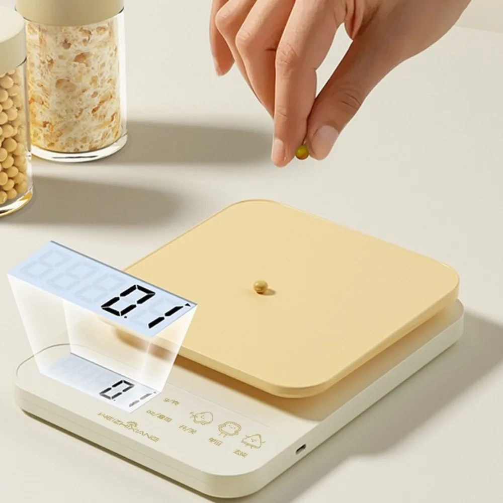 

Weighing Device High Accuracy Kitchen Scale Household Plastic Food Scale Portable Baking Scale Cooking