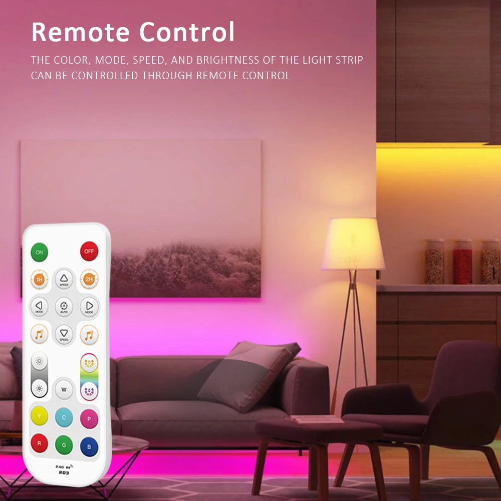 RGB IC FCOB Água Corrente Fluindo Luz de Tira LED, WiFi, Fita Flexível Pixel, Lâmpada de Controle de Voz Alexa, 5m, 10m, 15m, 20m, 24V