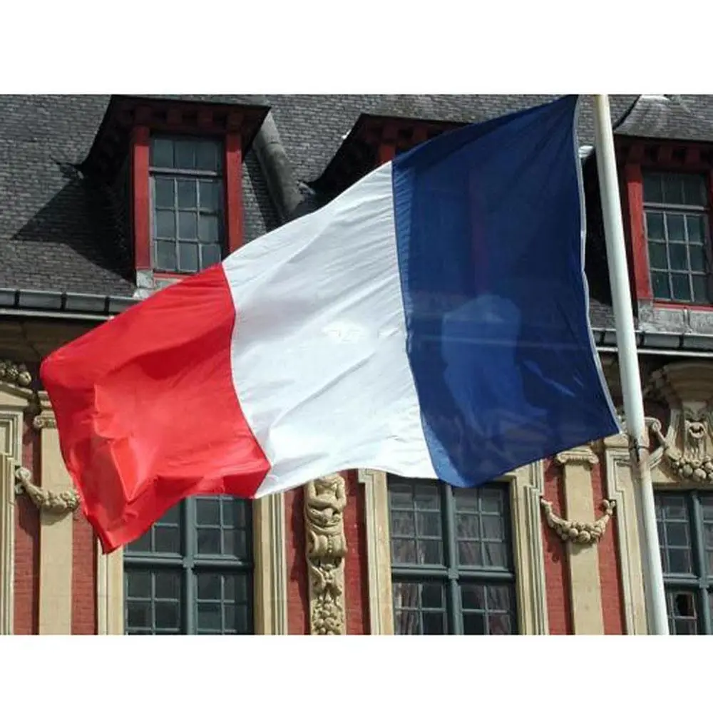 90x150cm France French Flag Hanging Blue White Red French National Flags Polyester Banner Celebration Travel Home Yard Decor