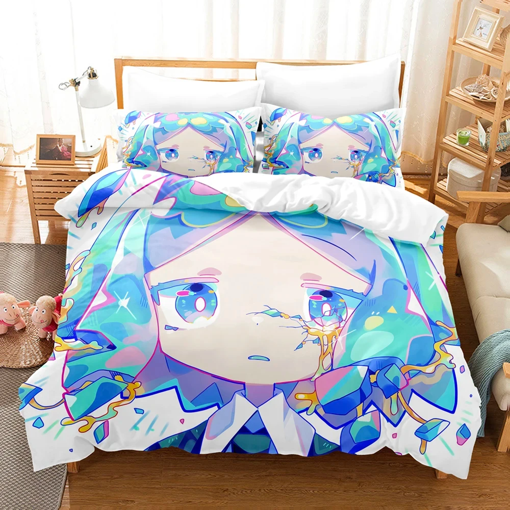 3D Print Anime Land of the Lustrous Bedding Set Boys Girls Twin Queen Size Duvet Cover Pillowcase Bed Kids Adult Home Textile