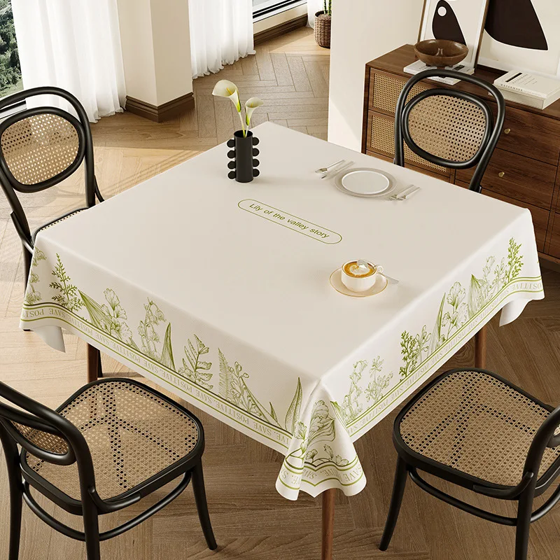New Nordic Square Lambskin Tablecloth Comfortable Anti-Scratch Table Cover for Banquet Party Soft Hotel Dining Table Decoration