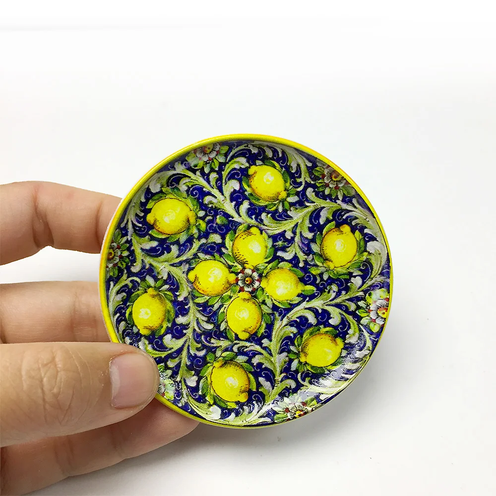 

‌Lemon Pattern Resin Refrigerator Magnet - Magnetic Decorative Sticker - Home Kitchen Decor