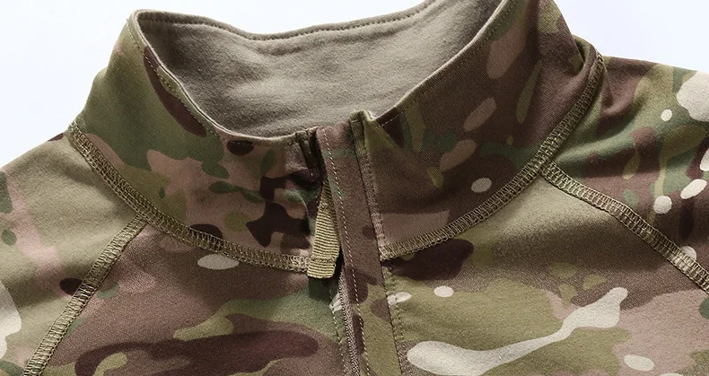 CamSolomon-T-shirt d'entraînement à manches longues pour hommes, chemise de camouflage Multicam, chemise de randonnée en plein air, chemises de saut de chasse, séchage rapide