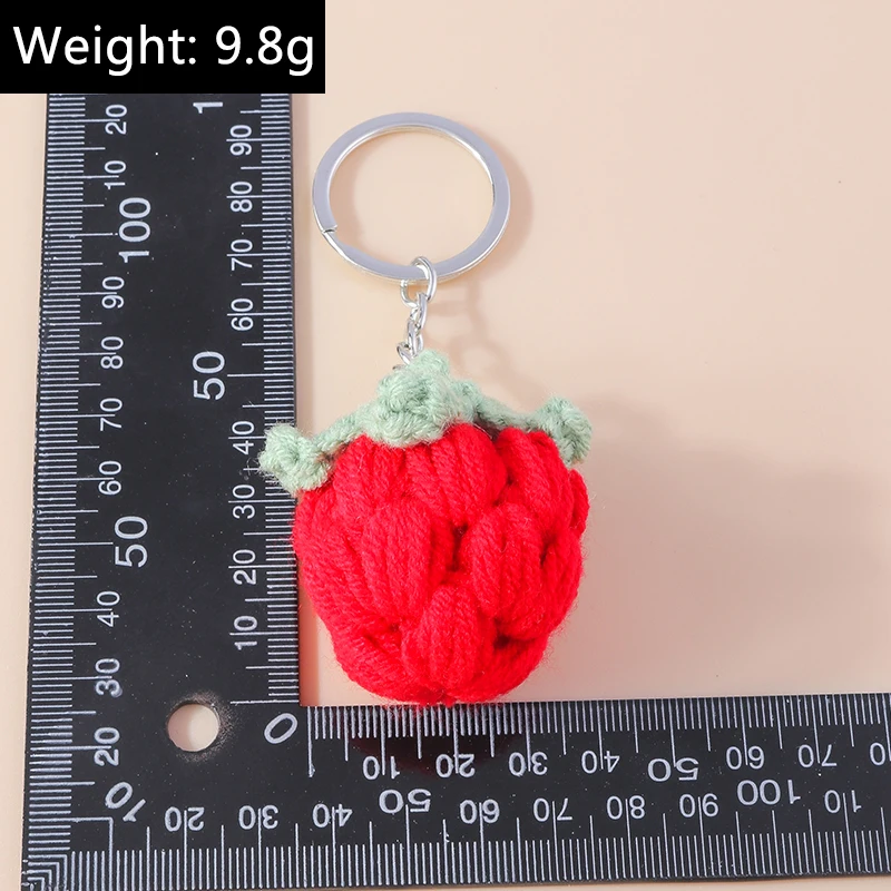 Aihua Heiße Neue Handgemachte Gestrickte Schlüsselbund Schlüsselring Für Frauen Mädchen Nette Gehäkelte Blume Anhänger Auto Schlüssel Ring Handtasche Charme Geschenke – Detail 33