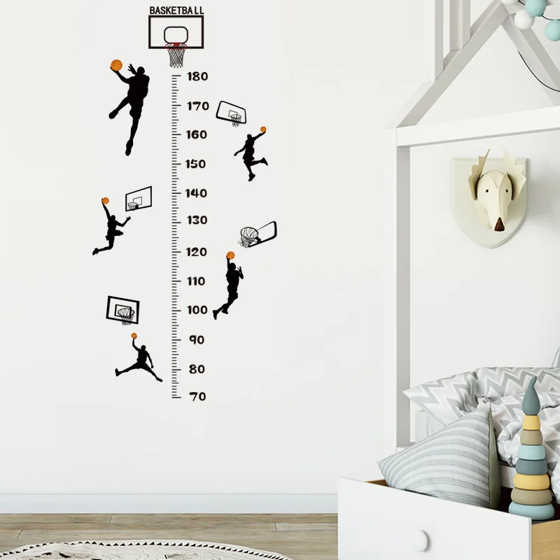 Cute Cartoon Height Sticker For Kids Room Boy Girl Bedroom Decoration height Measurement Ruler Self-adhesive Nursery Wall Murals