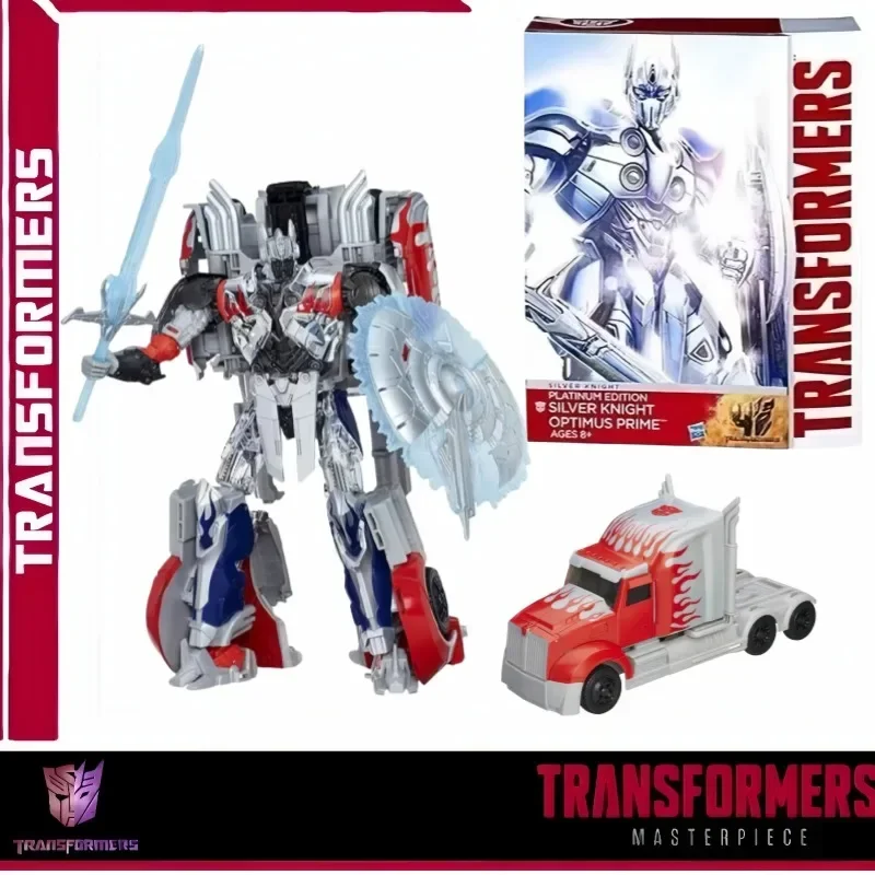 New Transformers Studio Series Toy Transformer Robot Model Optimus Prime Silver Knight Hobby Collection Holiday Gift