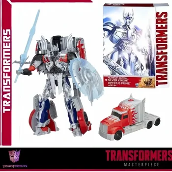 New Transformers studio series toy transformer Robot model Optimus Prime Silver Knight hobby collection holiday gift