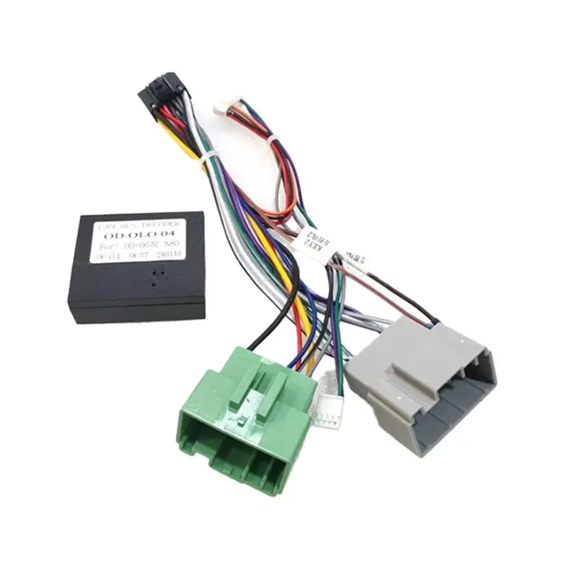 

Для Volvo S80 XC70 V70 S60 1999-2006: 16-контактный адаптер проводки автомобиля, декодер Canbus, кабель питания для Android-магнитолы