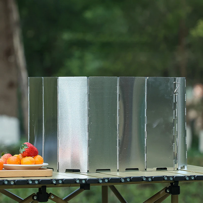 

Outdoor Stove Wind Shield Camping Wind Shield, Portable Folding Card-type Stove Wind Shield Gas Stove Burner Head Wind Shield
