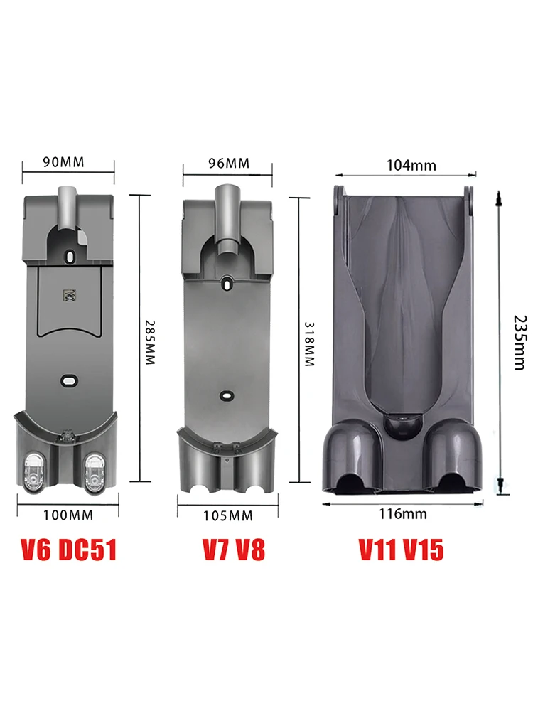 Für Dyson V6 V7 V8 V11 V15 Staubsauger Dockingstation Ersatzteile, Ersatzteilhalter, Ladegerät-Aufhänger, Düsenhalterung – Detail 4