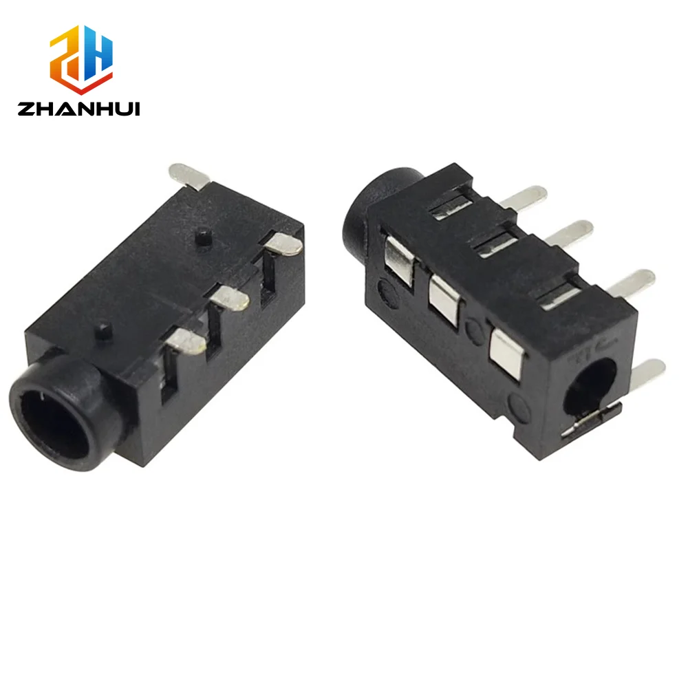 10/20/50PCS PJ320A 3.5mm 4Pin TRRS Audio Jack - DIP/SMD Headphone Socket for DIY Audio PCB Project (PJ-320/PJ-320D Compatible)