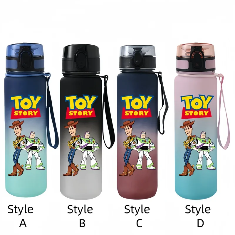 Toy Story 650ml Plastic Anti-drip Water Bottle for Fitness and Sports Drinking Large Capacity Woody for Children Students