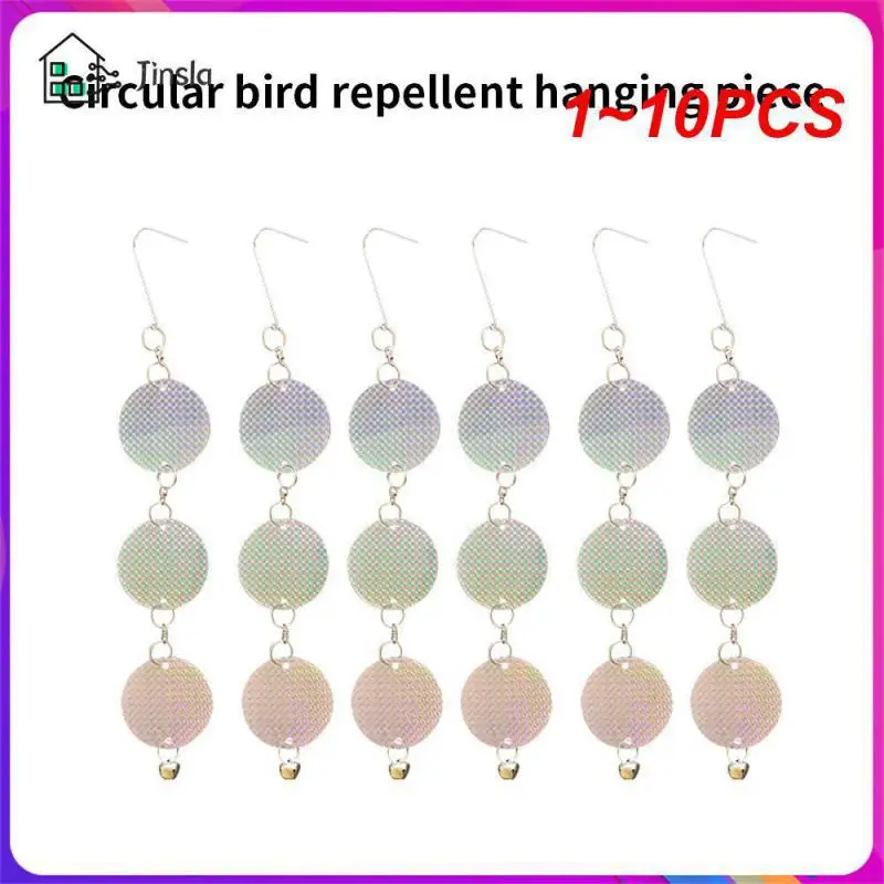 

1~10PCS Bird Repellent Garden Home Decorative Plate Suitable For Farmland Round Hanging Piece Reflector Bird Repellent