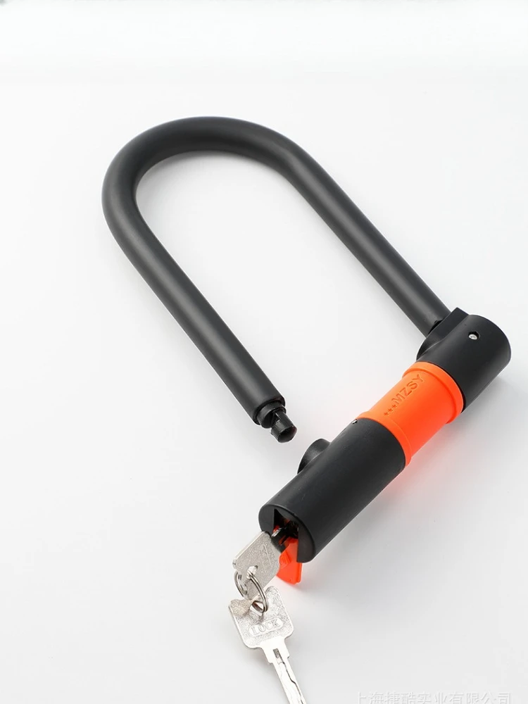 AliExpress NONE Bicycle Lock Bold Alloy Steel U-shaped Lock Bold Steel Cable Anti-theft Lock Electric Bicycle Lock Riding Equipment