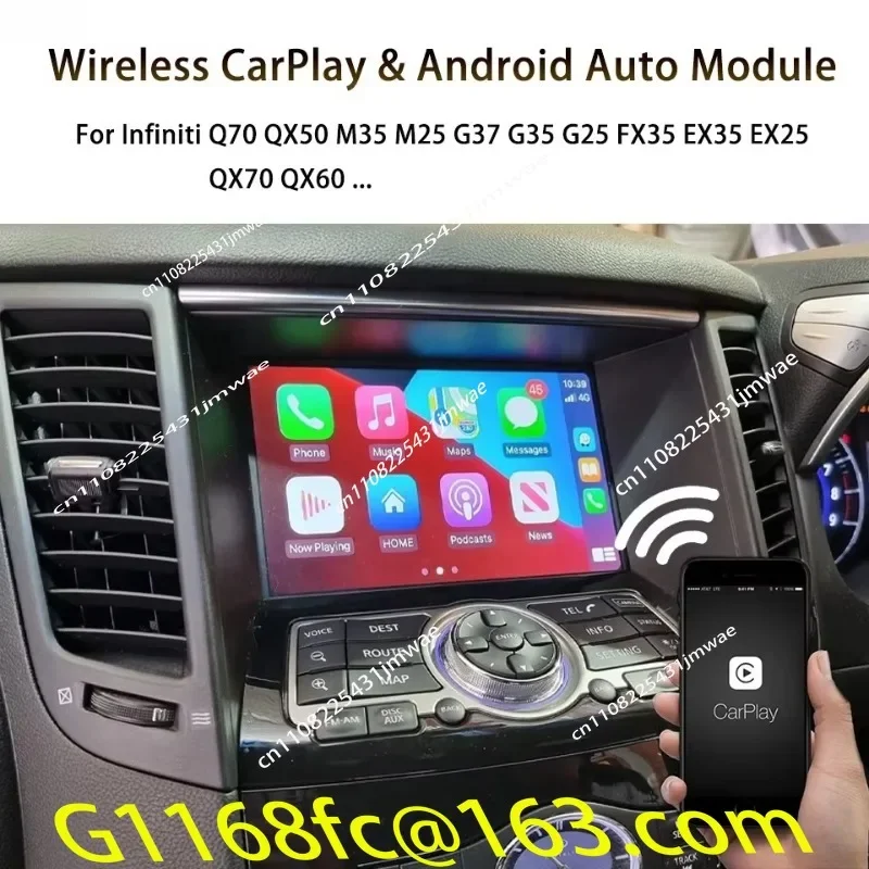 G37 G35 M35 M25 QX60 QX70 Q70 FX EX Car Multimedia Interface Wireless Android Car Apple CarPlay Upgrade Module Part