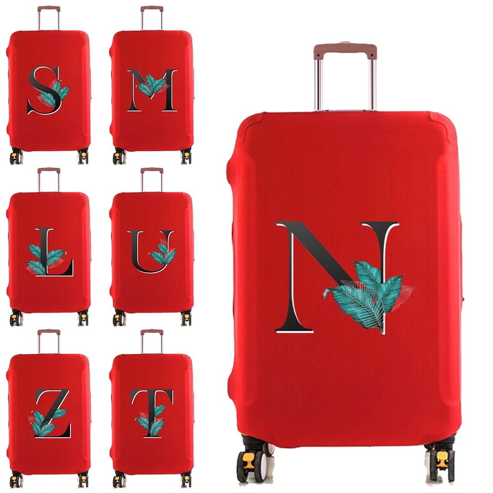 

Luggage Cover Protector Elastic Dustroof Fashion Suitcase Dust Cover Fit 18-28 Inch Trolley Baggage 26 Leaf Letter Pattern