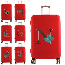 Luggage Cover Protector Elastic Dustroof Fashion Suitcase Dust Cover Fit 18-28 Inch Trolley Baggage 26 Leaf Letter Pattern