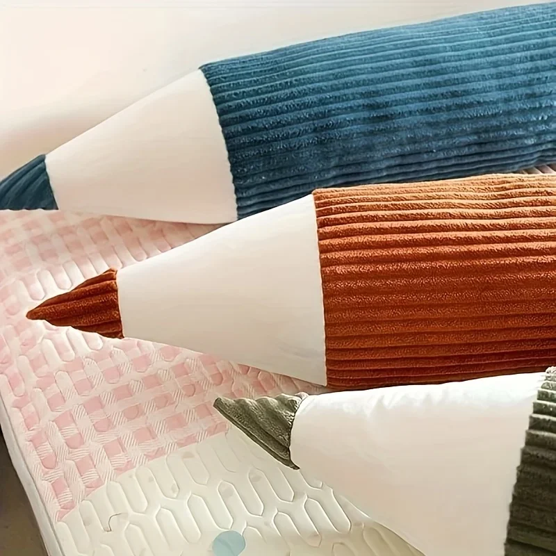 1pc Pencil-Shaped Leg Pillow for Adults – Soft Polyester Cushion for Leg Support,Leg Elevation,and Home Decor,Machine Washable